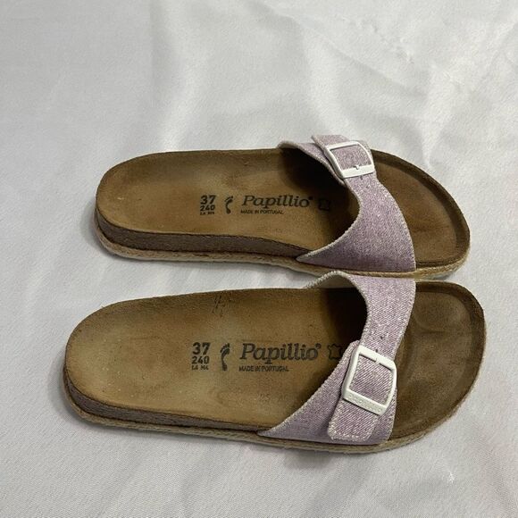 Birkenstock Papillio Madrid Purple Sandals Size 37 Ladies 6 - Picture 3 of 7